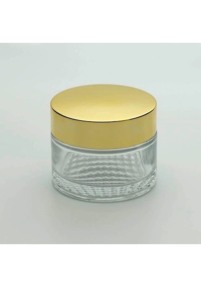 Boş Krem Kavanozu 30 ML 10 Adet Boş Şeffaf Sarı Kapaklı Kutu