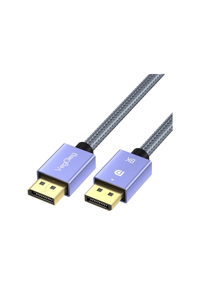 Veggieg 8k/60hz 4k/165hz 2k/240hz Displayport 1.4 Kablo 5 Metre