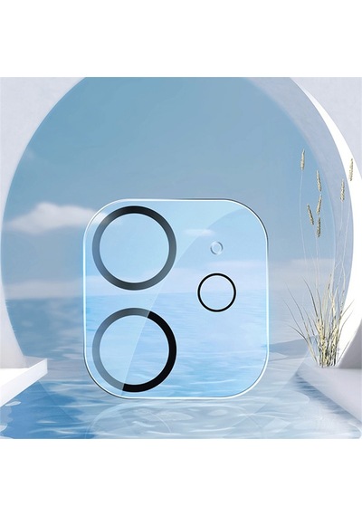 Baseus Apple Uyumlu iPhone 12 6.1 3D Full Kaplama Kamera Koruyucu Cam
