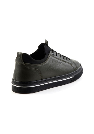 Bambi Haki Hakiki Deri Erkek Sneaker E01082000603 Haki