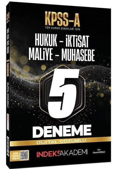 İndeks Akademi Kpss A Grubu 5 Deneme Çözümlü - Murat Güzelli İndeks Akademi Yayıncılık