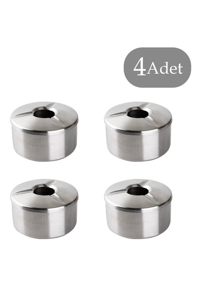 Porsima Large 4 Lü Derin Metal Küllük Kül Tablası