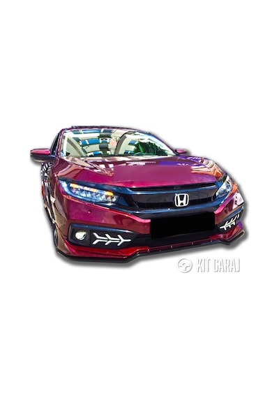 Kit Garaj Civic Fc5 Mugen Makyajlı Ön Ek Plastik Boyasız