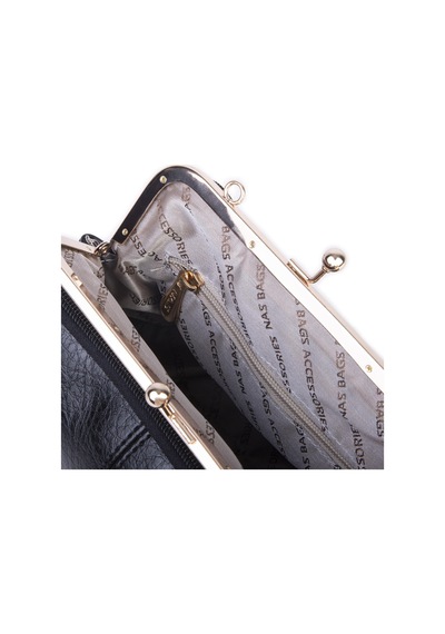 Nas Bag Burslu Klipsli Vintage Omuz Ve Çapraz Çanta 23x20 Cm Ebatlarındadır Siyah Victoria