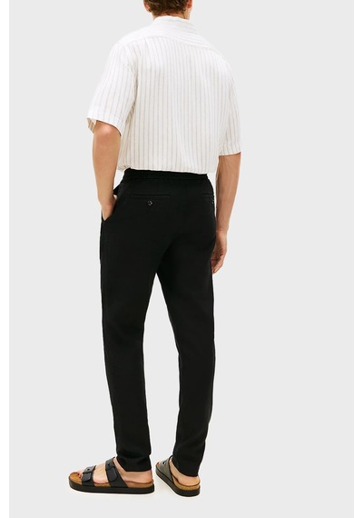 Tommy Hilfiger Keten Tapered Fit Daralan Paça Chino Pantolon Erkek Pantolon Mw0mw42336 Bds Siyah Tommy Hilfiger Keten Tapered Fit Daralan Paça Chino Pantolon Erkek Pantolon Mw0mw42336 Bds Siyah