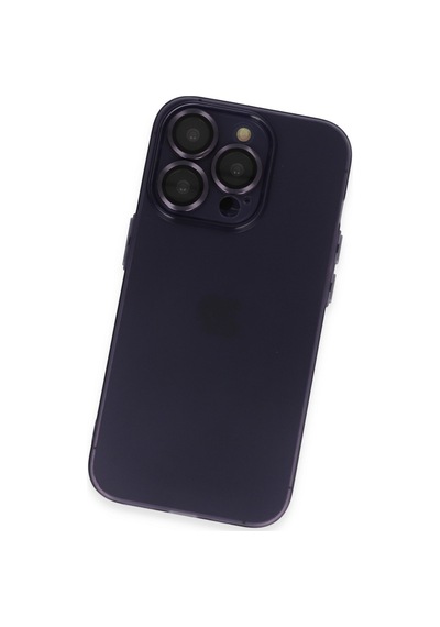 Apple iPhone  Uyumlu  14 Pro Max Kılıf Luko Lens Silikon - Siyah