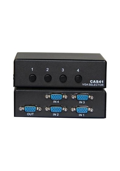 Vcom Dd174 4-1 Port Manuel 350mhz Metal Vga Switch Kdo