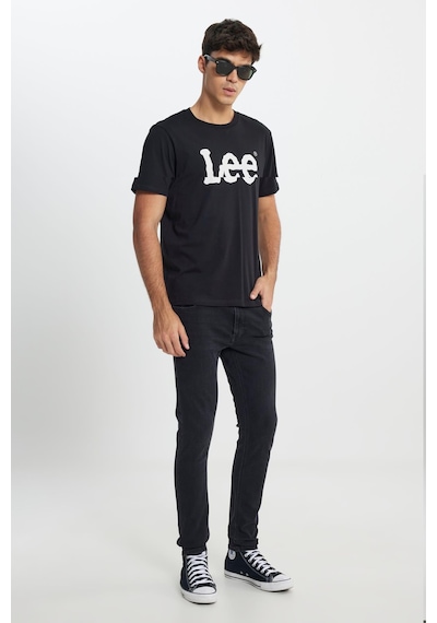 Lee Regular Fit Grafik Baskılı Erkek T-shirt Siyah