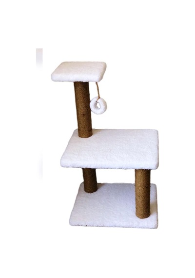 Petitopya İki Katlı Geniş Taban Lüx Kedi Tırmalama Tahtası 67 CM