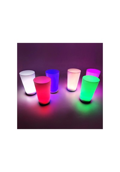 Glow Partisi Bardakları 6 Renk 6 Adet 1.5 Oz 4.5 X 6.5 Cm Çok Renkli
