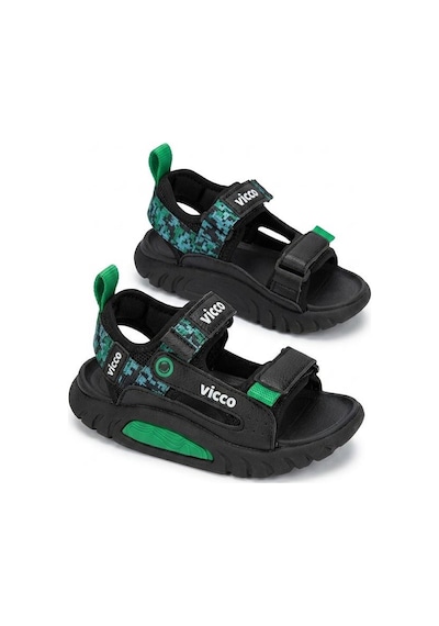 Vicco 332.f26y.179 Siyah Konan Hafif Rahat Erkek Çocuk Sandalet