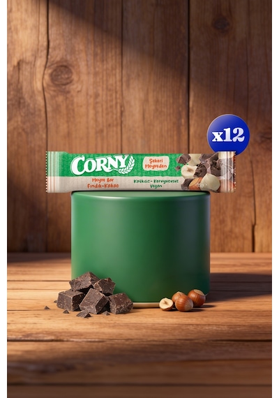 Corny Fındık Kakao Meyve Bar -35 X 12 Adet