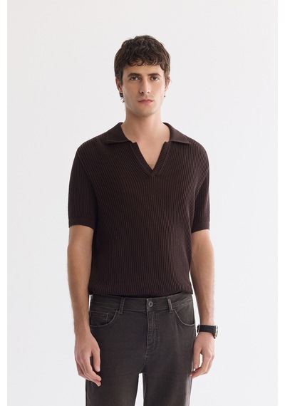 Avva Erkek Kahverengi Eskitme Yıkamalı Pamuklu Elastan Madrid Comfort Slim Fit Jean Pantolon A61y3511 Kahve