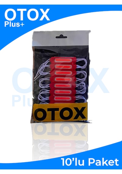 Ambiyans Led Premium Ofis , Araç & Ev Uyumlu Dc 12v 6 Renk Seçeneği 10'lu Paket Kırmızı