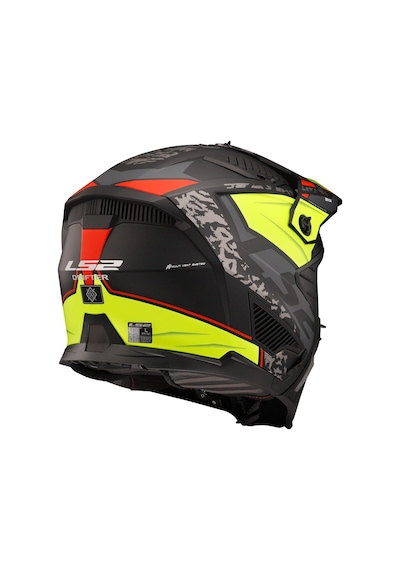 Ls2 Drıfter Devor Mat Siyah-neon Sarı Kask Sarı