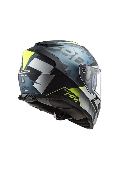 Ls2 Storm 2 Sprinter Full Face Motosiklet Kaskı 66912 Siyah Gri Cobalt