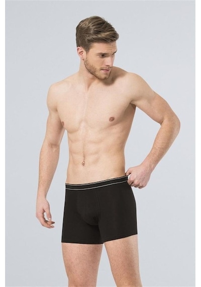 Türen 174 Likralı Boxer - Siyah - L Siyah