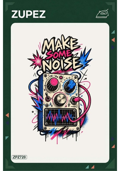 Zpz720 Make Some Noise Ütüyle Uygulanabilir Transfer Baskı - 911529717