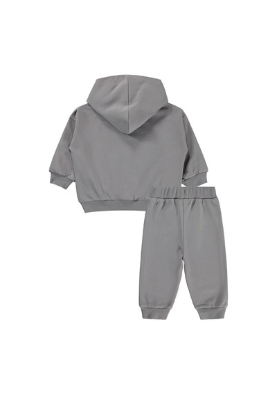 Civil Baby Yazı Baskılı 6-18 Ay Takım - Gri