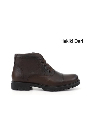 Gönderir Erkek Kahverengi Fermuarlı Hakiki Deri Klasik Bot Dkmb86842893