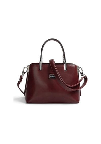 Silver & Polo Silver Polo Bordo - Bordo Düz Cilt Kadın El Çantası Sp987