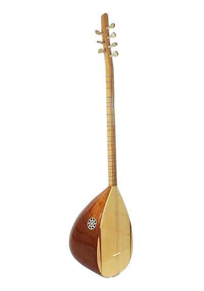 Piarro Maun Ağacı Kısa Sap  Bağlama (Parlak Cila )