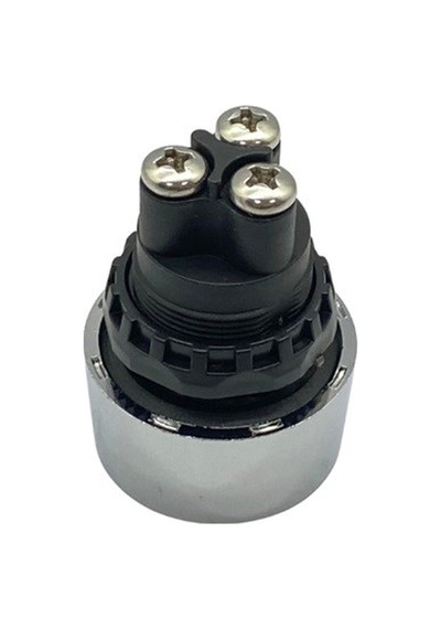 Marş Butonu 3 Uclu Vidalı Engıne Start Buton 22 Mm Krom-kırmızı