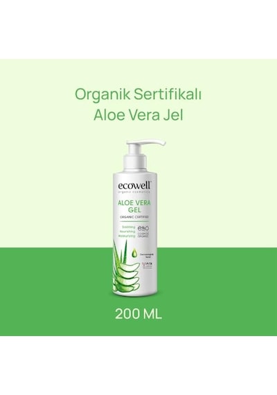 Organik Aloe Vera Jel 200 Ml