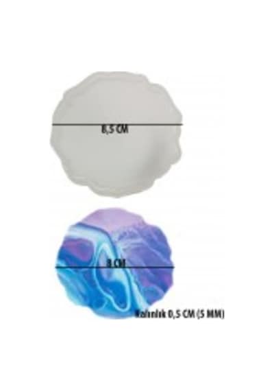 Epoksi Silikon Kalıp Magnet Güneş 8.5 X9 Cm Şeffaf