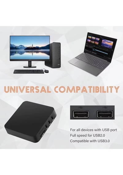 480 Mbps Hepsi Bir Arada Hafıza Kartı Okuyucu Usb 2.0 Harici Kart Okuyucu Sd All İn 1