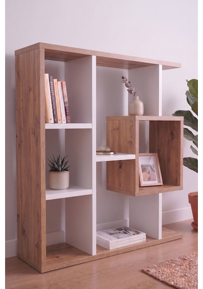 Reyo Enda Home Yegane Duvar Rafı, Duvar Kitaplığı, Dekoratif Kitaplık, Modern Kitaplık Beyaz - Çam Reyo Enda Home Yegane Duvar Rafı, Duvar Kitaplığı, Dekoratif Kitaplık, Modern Kitaplık Beyaz - Çam