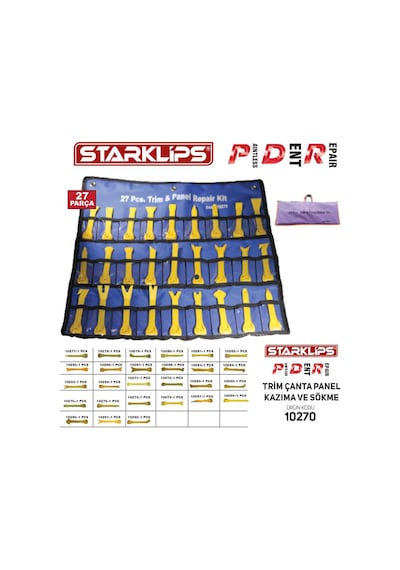 Trim Panel Kazıma Ve Sökme Set Çantalı 27 Parça Mec