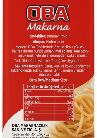 Oba İrmik 8 x 500 G