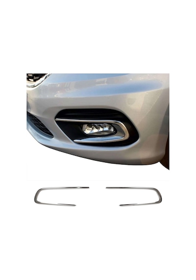 Fiat Egea Uyumlu 2015-2019 Krom Sis Çerçevesi 2 Parça Paslanmaz Çelik