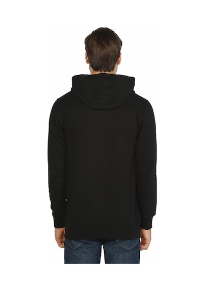Bant Giyim - Flash Siyah Kapüşonlu Erkek Sweatshirt Hoodie