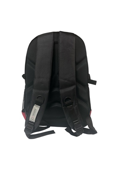Cakard Su Geçirmez Kalın Ortopedik Çok Bölmeli Laptop Okul Gezi Seyahat Kamp Sırt Çantası Büyük 30x47cm Kırmızı