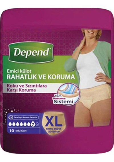 Depend Emici Külot Hasta Bezi XL 30'lu