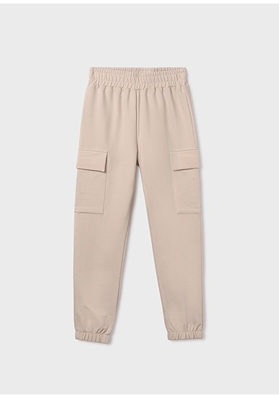 Mayoral Bej Kız Çocuk Kargo Jogger Pantolon 7578 Bej