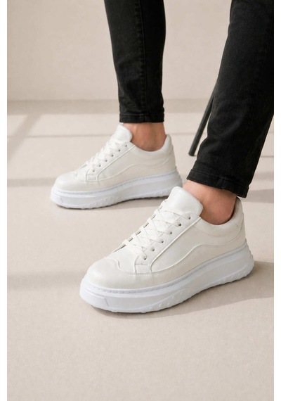 DMR Elegance Th Colleciton Jy507 Dara Bağcıklı Cilt Erkek Günlük Sneaker Ayakkabı Cbt Beyaz - 44 DMR Elegance Th Colleciton Jy507 Dara Bağcıklı Cilt Erkek Günlük Sneaker Ayakkabı Cbt Beyaz - 44