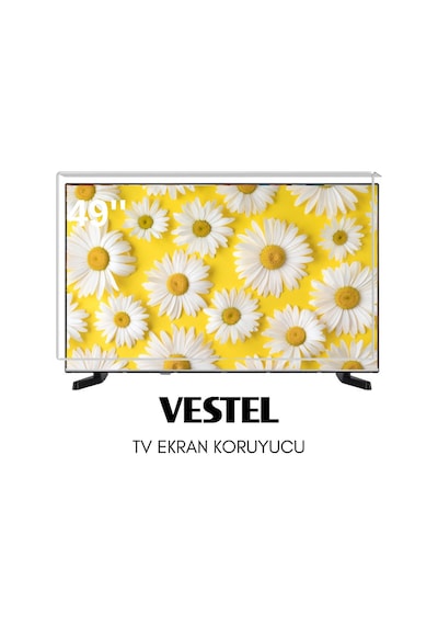 Technozi Vestel Uyumlu 49" İnç 149 Ekran Tv Koruyucu Kırılmaz Paneli