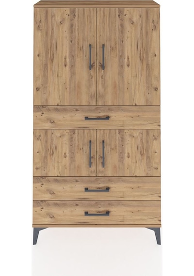 Arges Dolap 3 Raflı 3 Çekmeceli 4 Kapaklı 88x30x163 Çam-çam Çam Arges Dolap 3 Raflı 3 Çekmeceli 4 Kapaklı 88x30x163 Çam-çam Çam
