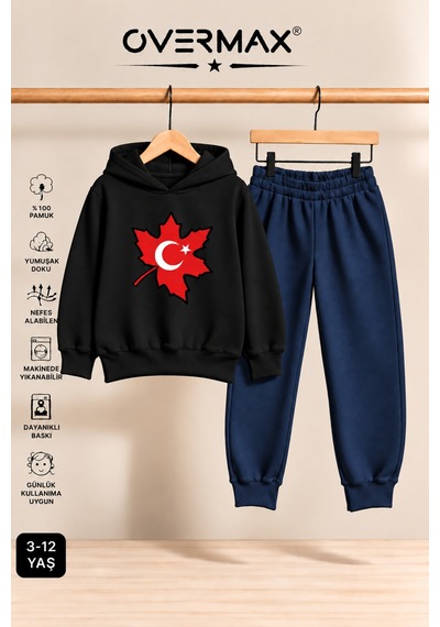 Overmax Türk Bayrağı Baskılı Çocuk Kapüşonlu Sweatshirt Eşofman Takımı- 3-12 Yaş Siyah Üst-lacivert Alt - 929479938 Siyah Üst-lacivert Alt Overmax Türk Bayrağı Baskılı Çocuk Kapüşonlu Sweatshirt Eşofman Takımı- 3-12 Yaş Siyah Üst-lacivert Alt - 929479938 Siyah Üst-lacivert Alt