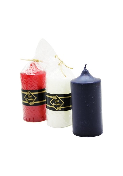 Gül Candle 5x10 Orta Renkli Takoz Mum- 40'li Paket
