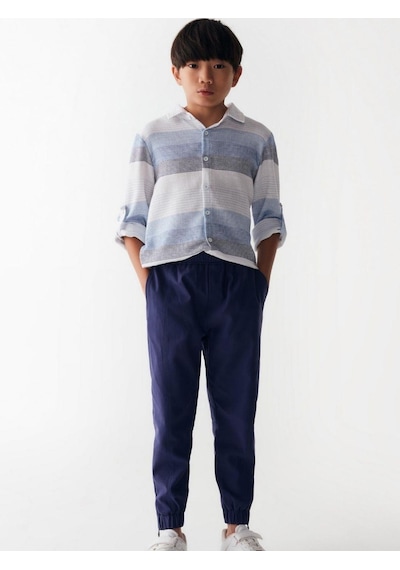 Nk Kids Erkek Çocuk Tencel Kumaş Pantolon-14009-lacivert Lacivert