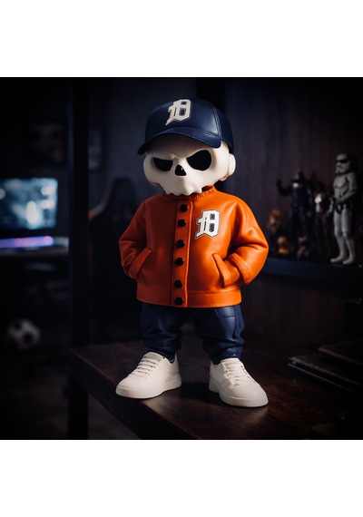 Kuru Kafa Old School Detroit Tigers Kombin Turuncu Özel Seri Koleksiyon Ürünü Oyuncak Figür