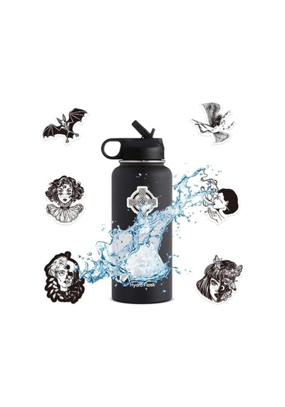 Gothic Sticker Seti - 45 Sticker - Telefon, Bilgisayar Ve Diğer Yüzeylere Uygun 1