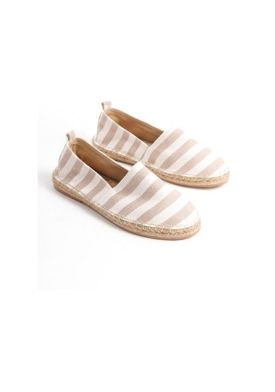 Mubiano Summer Erkek Jüt Taban Keten Beyaz/bej Espadril -mssr3535-bb Beyaz/bej