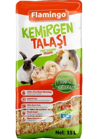 Flamingo Kemirgenler İçin Talaş 15Lt