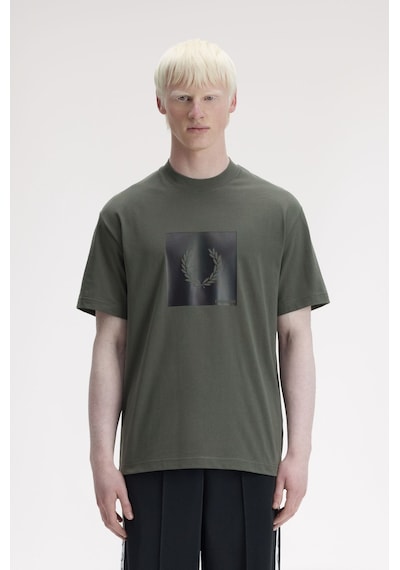 Fred Perry M2404 Box Graphic Erkek Tişört Yeşil