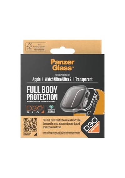 Panzer Glass - Screen Protector Med D3o Full Body Apple Watch Uyumlu Ultra - 49 Mm - Şeffaf
